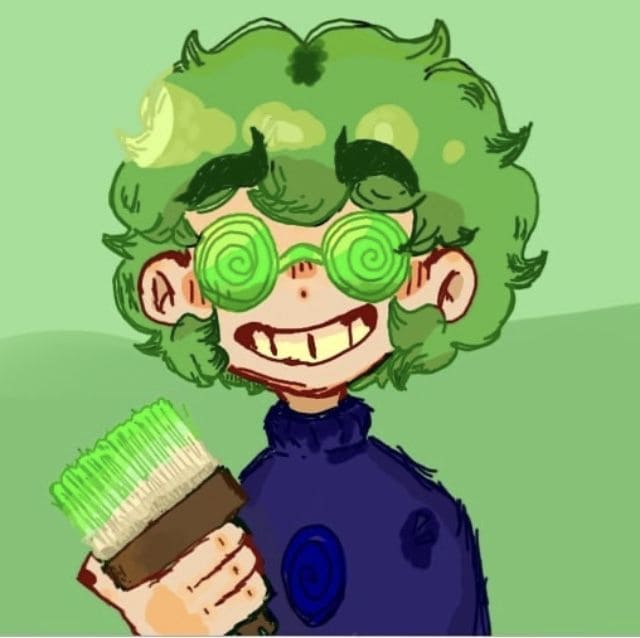 Мальчик с зелеными волосами из 13 Карт