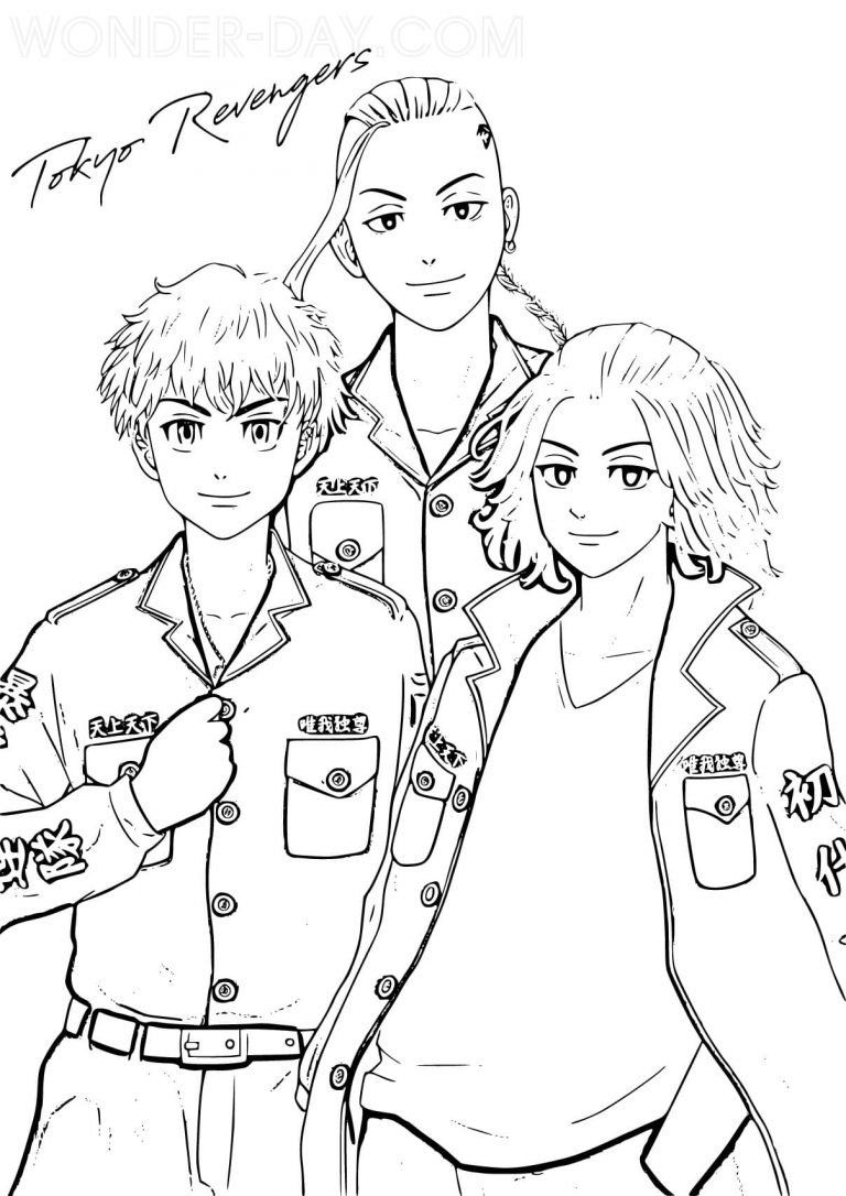 Manjiro Sano Coloring Pages | WONDER DAY — Coloring pages for children ...