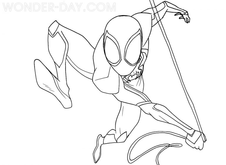 Spider-Man: Across the Spider Coloring Pages | WONDER DAY — Coloring ...