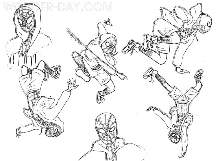 Spider-Man: Across the Spider Coloring Pages | WONDER DAY — Coloring ...