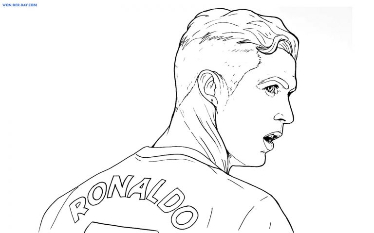 Cristiano Ronaldo Coloring Pages | WONDER DAY — Coloring pages for ...