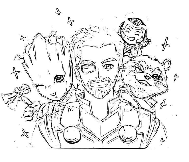 Guardians of the Galaxy Coloring Pages | WONDER DAY — Coloring pages ...