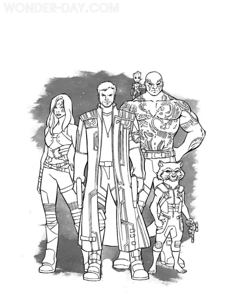 Guardians of the Galaxy Coloring Pages | WONDER DAY — Coloring pages ...