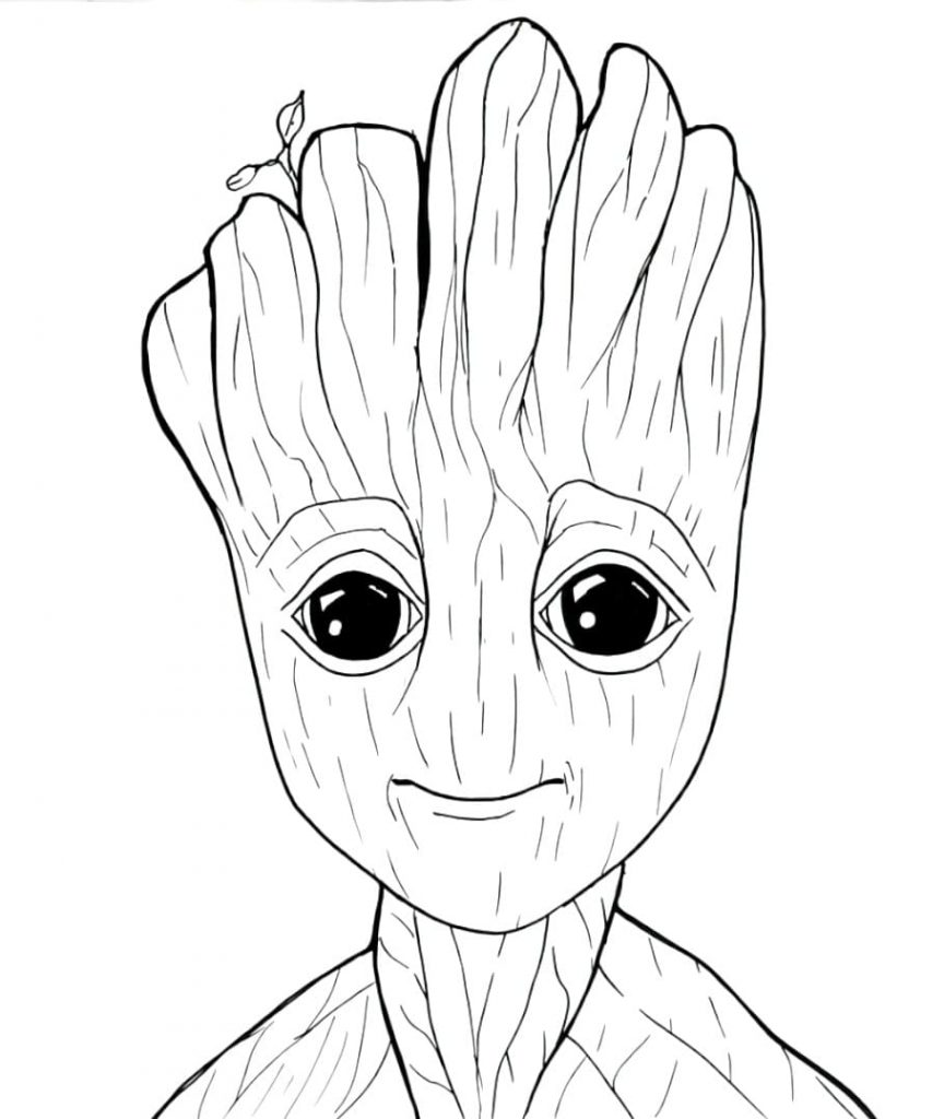 Groot face