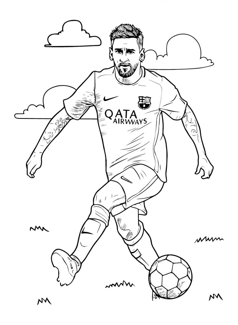 Lionel Messi Coloring Pages | Print and Color