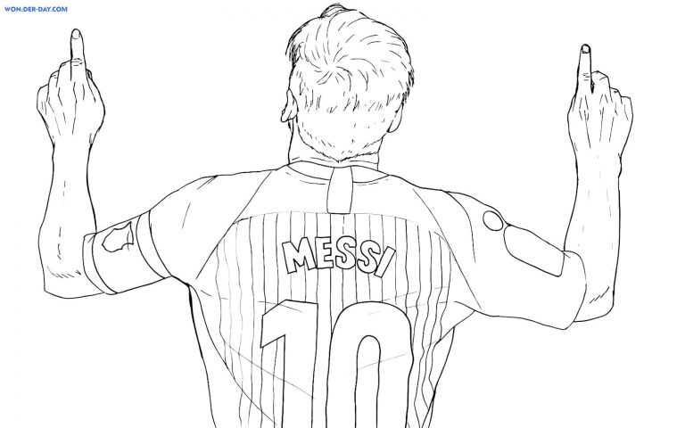 Lionel Messi Coloring Pages | Print and Color