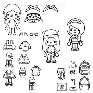 Toca Boca coloring pages - Printable coloring pages