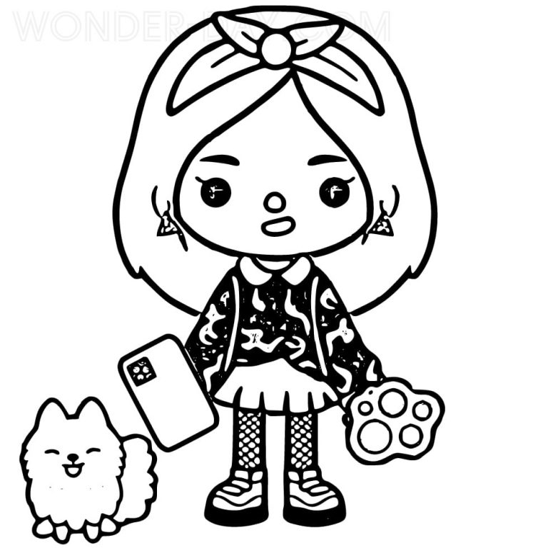 Toca Boca coloring pages - Printable coloring pages