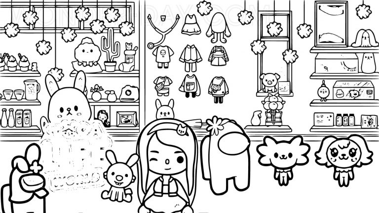 Toca Boca coloring pages - Printable coloring pages