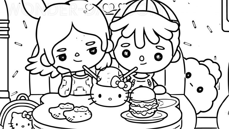 Ausmalbilder Toca Boca - Malvorlagen Kostenlose drucken