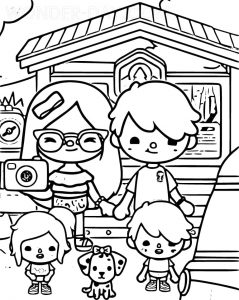 Toca Boca coloring pages - Printable coloring pages