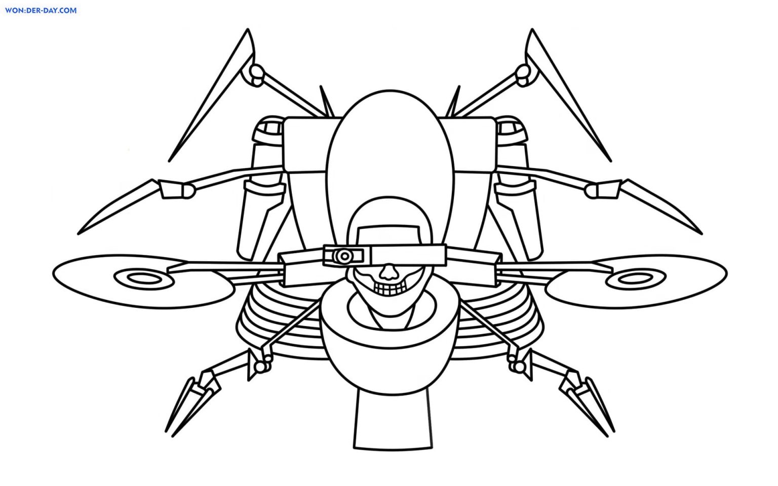 Skibidi Toilet Coloring Pages | 30 Free Coloring Pages