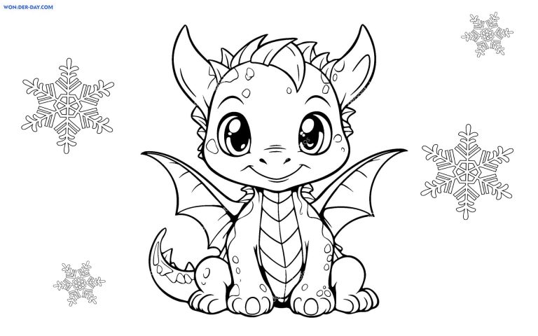 Year Of The Dragon 2024 Coloring Pages WONDER DAY Coloring Pages   Wonder Day Dragon 2024 Year Coloring Page 16 768x480 