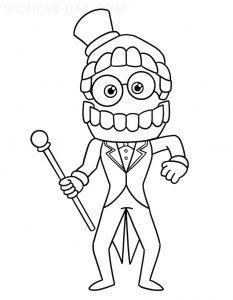 The Amazing Digital Circus Coloring Pages | WONDER DAY — Coloring pages