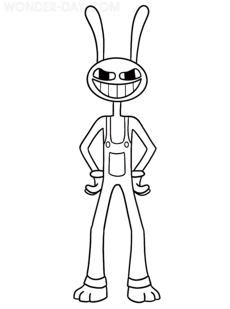 The Amazing Digital Circus Coloring Pages | WONDER DAY — Coloring pages