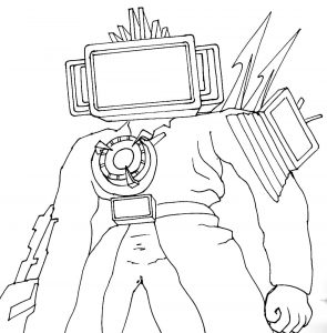 How to draw Titan TV Man | WONDER DAY — Coloring pages for children and ...