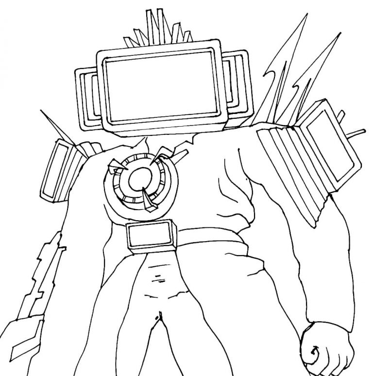 How to draw Titan TV Man | WONDER DAY — Coloring pages for children and ...