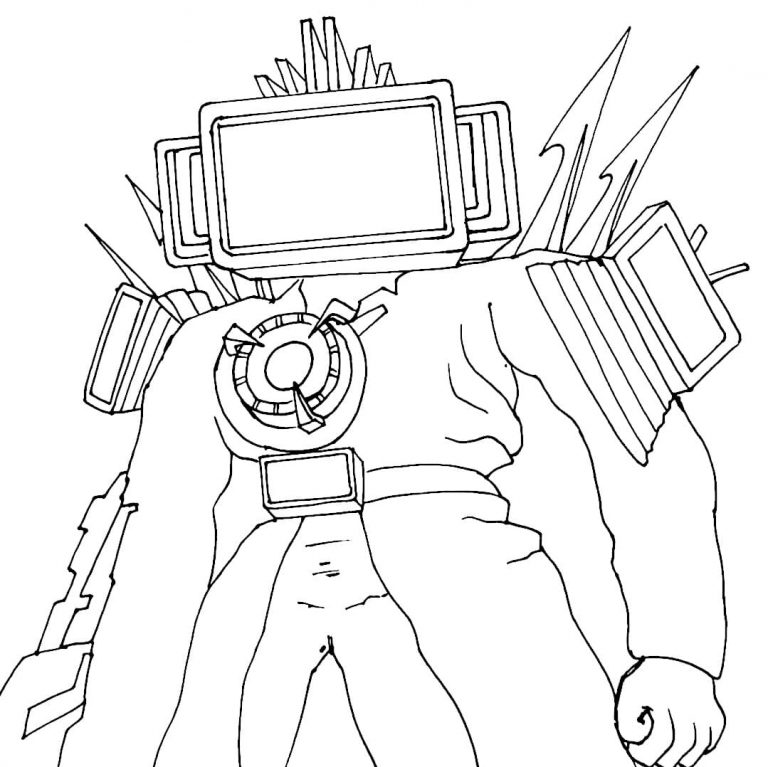 How to draw Titan TV Man | WONDER DAY — Coloring pages for children and ...