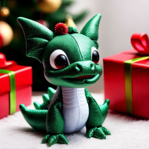 Green toy dragon