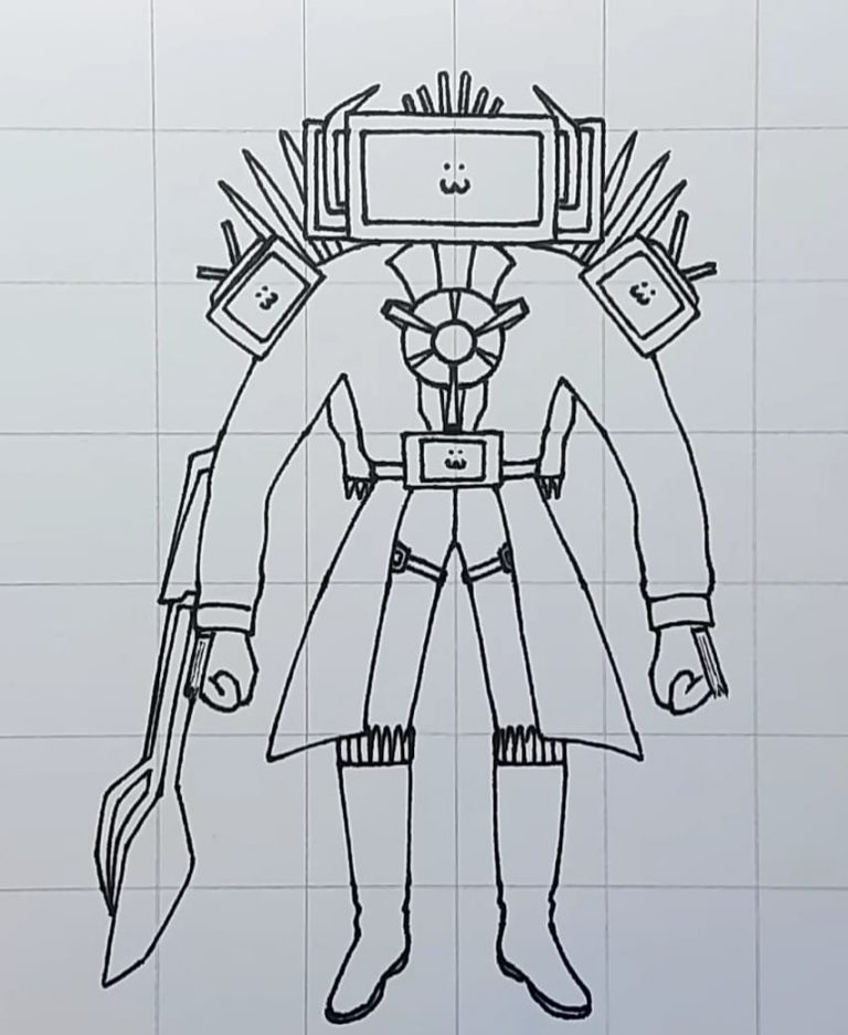 How to draw Titan TV Man | WONDER DAY — Coloring pages for children and ...