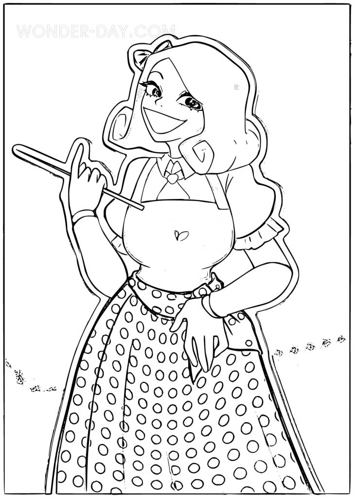 Miss Delight Coloring Pages