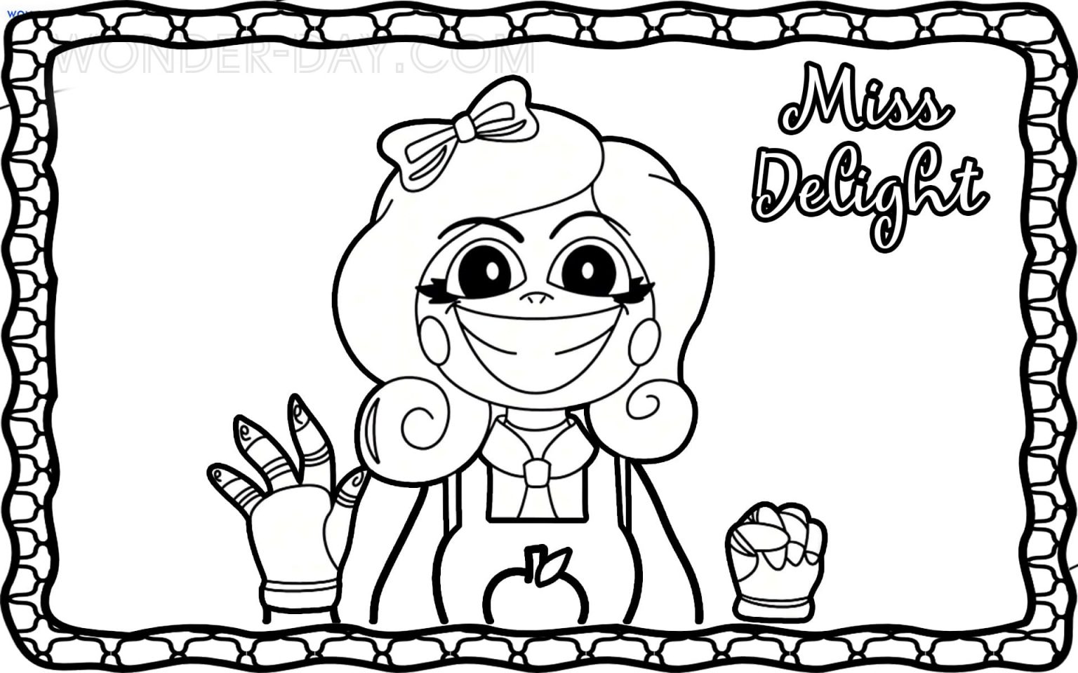 Miss Delight Coloring Pages | Poppy Playtime