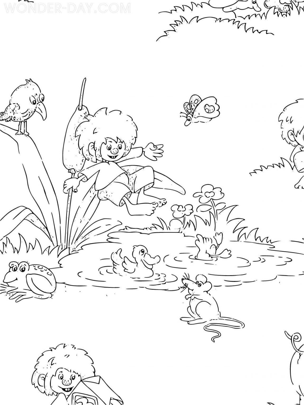 Ausmalbilder Pumuckl | WONDER DAY — Ausmalbilder für Kinder und Erwachsene