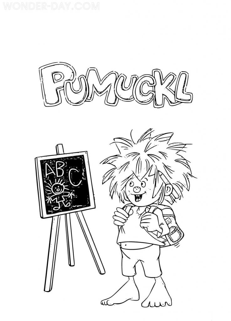 Pumuckl lernt das Alphabet