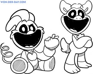 Smiling Critters Coloring Pages | WONDER DAY