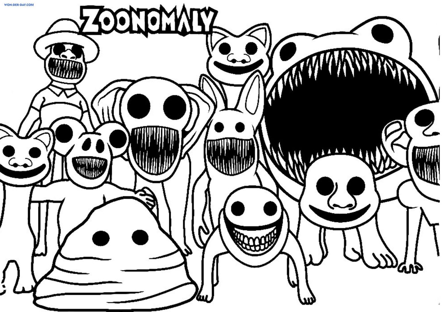 Zoonomaly Coloring Pages | Printable Coloring Pages