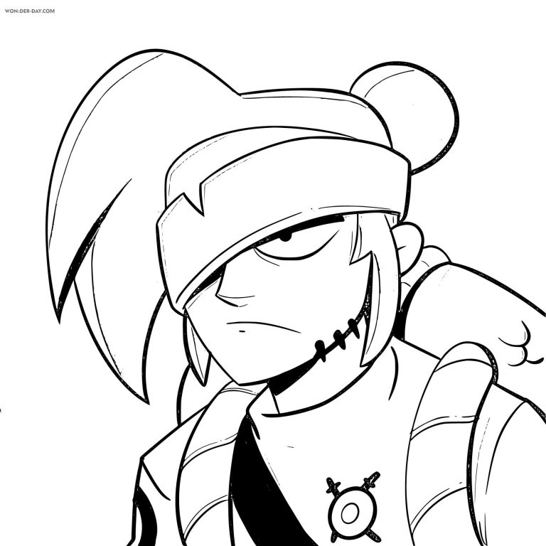 Kenji brawl stars coloring pages wonder day