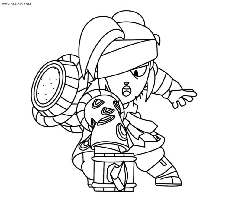 Disegni di Kenji Brawl Stars da colorare | WONDER DAY