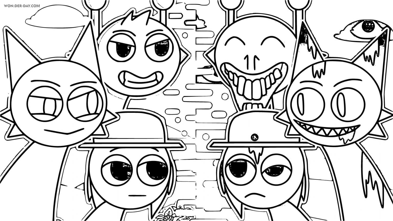 Sprunki Coloring Pages | Printable Coloring Pages