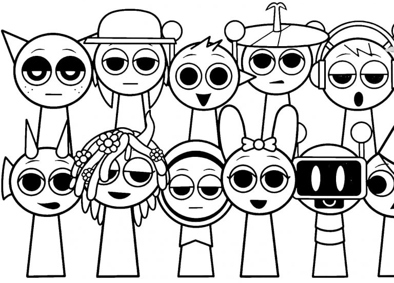 Sprunki Coloring Pages | Printable Coloring Pages