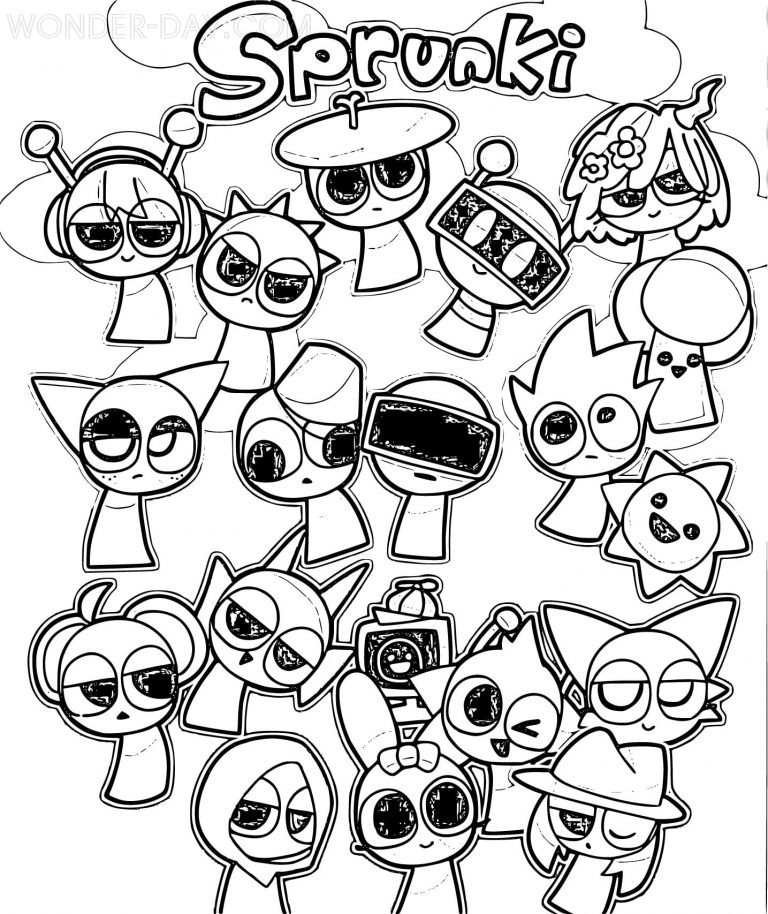 Sprunki Coloring Pages Printable Coloring Pages