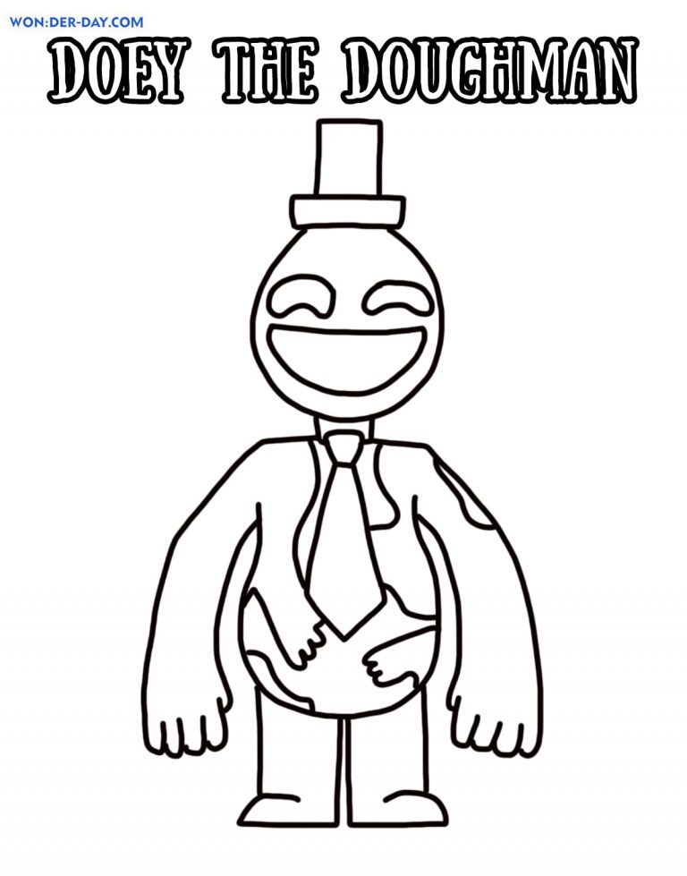 Doey the Doughman Coloring Pages | WONDER DAY