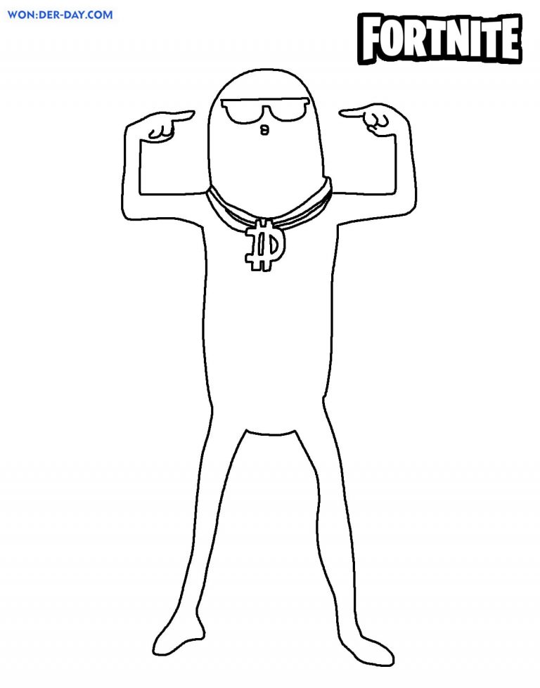 Big Dill Fortnite Coloring Pages | WONDER DAY