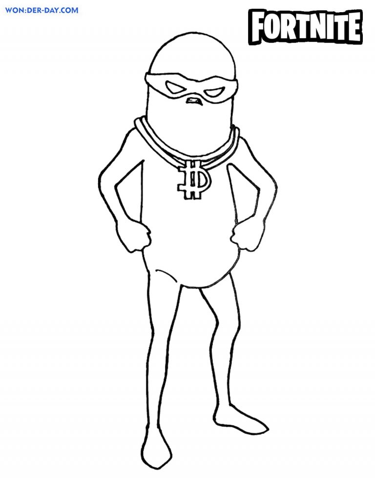 Big Dill Fortnite Coloring Pages | WONDER DAY