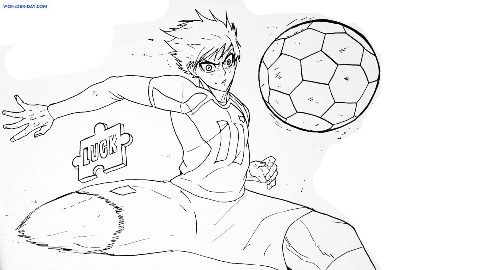 Blue Lock Coloring Pages WONDER - Wonder Day Blue Lock Coloring Pages 22 1536x864 