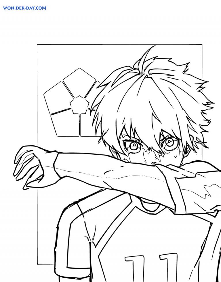 Blue Lock Coloring Pages WONDER - Wonder Day Blue Lock Coloring Pages 33 768x979 