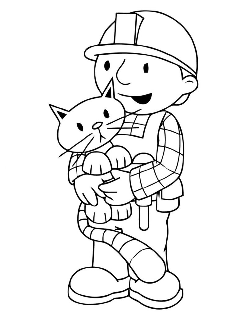 Bob the Builder and cat