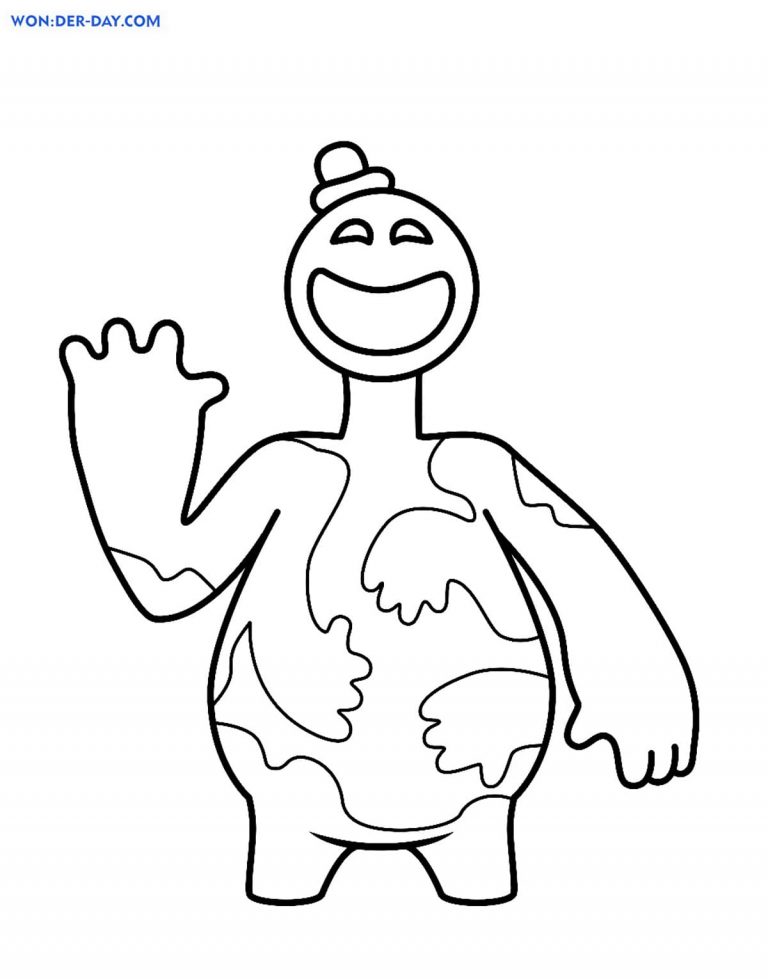 Doey the Doughman Coloring Page