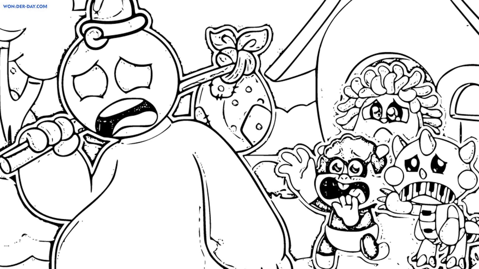 Doey the Doughman Coloring Pages | WONDER DAY
