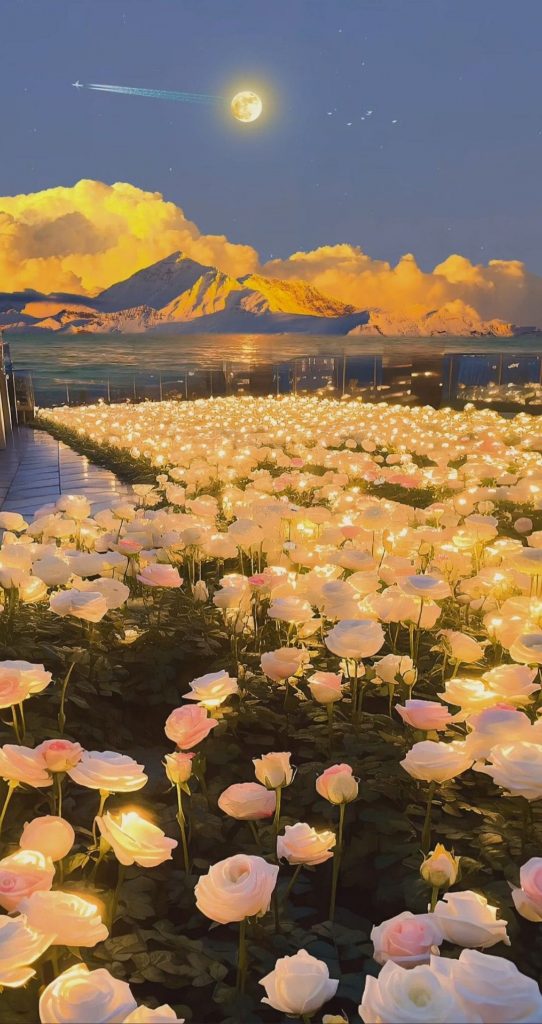 Field of roses