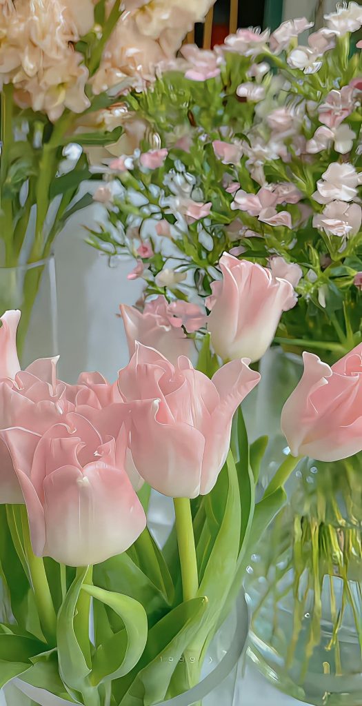 Tulips in a vase