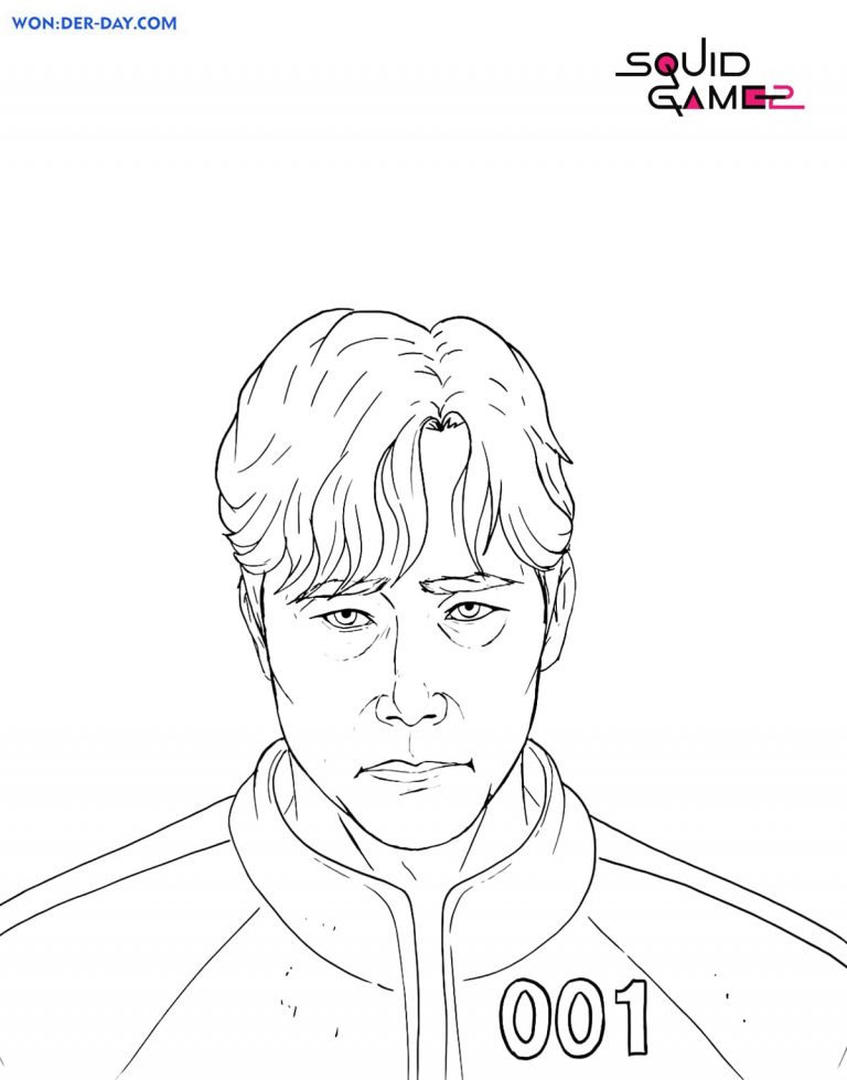 Coloriages Squid Game 2 | Wonder-Day