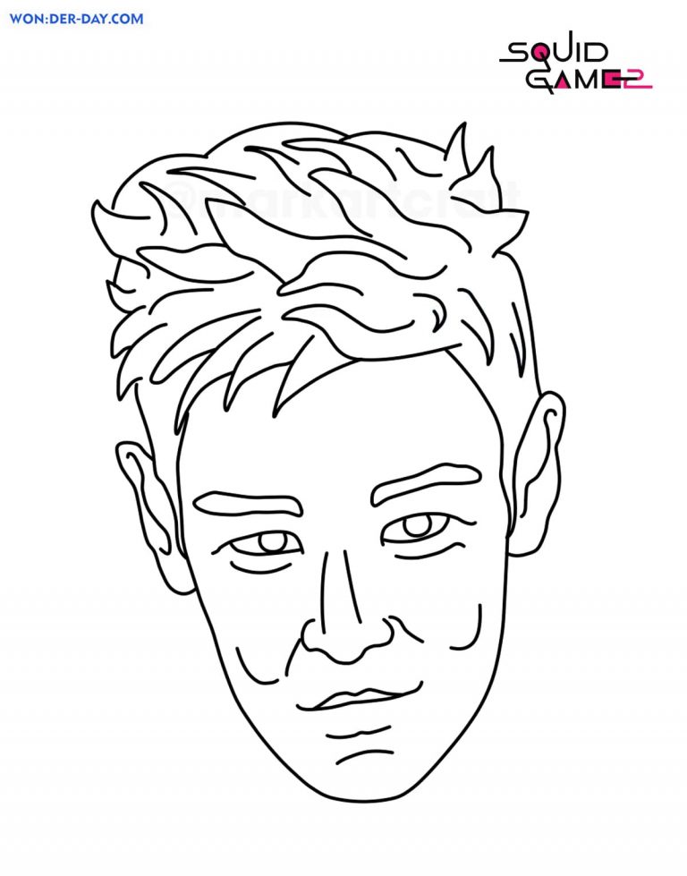 Squid Game 2 Coloring Pages | Wonder-Day