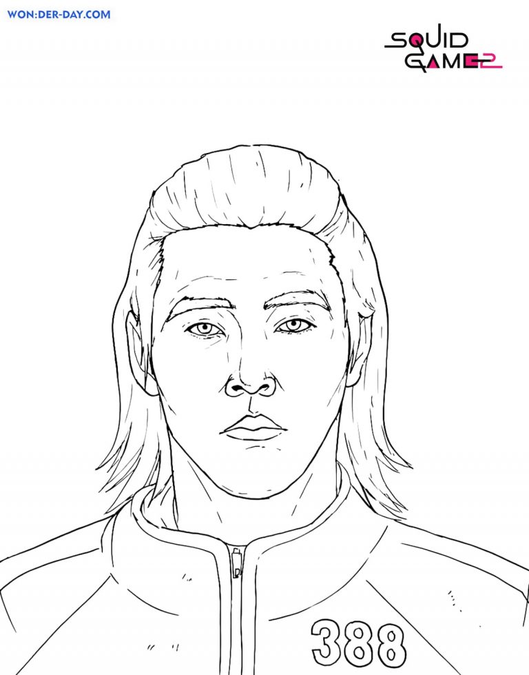 Squid Game 2 Coloring Pages | Wonder-Day