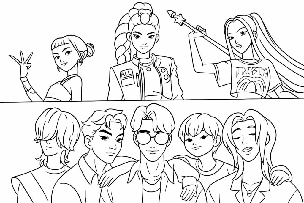 Chasseurs de démons Kpop et Saja Boys